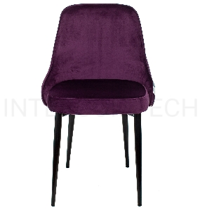 Стул для кухни Бюрократ KF-5 зигзаг металл черный на ножках (KF-5/ZIG/VIOLET)