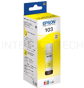 Картридж струйный Epson 103Y C13T00S44A желтый (65мл) для Epson L3100/3110/3150