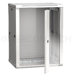 Шкаф LINEA W 15U 600x450 мм дверь стекло, RAL7035 ITK