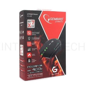 Мышь игровая Gembird MG-600, USB, черный, код 