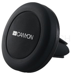 Магнитный автодержатель для смартфона Canyon Car Holder for Smartphones,magnetic suction function ,with 2 plates(rectangle/circle), black ,44*44*40mm 0.035kg