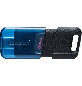 Флеш Диск Kingston 64Gb DataTraveler 80 M DT80M/64GB USB3.2 черный
