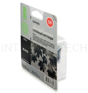 Картридж струйный Cactus CS-PG50 черный для Canon Pixma MP150/ MP160/ MP170/ MP180 (18ml)
