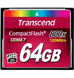 Флеш карта CF 64GB Transcend, 800X