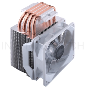 Кулер Cooler Master Hyper H410R White Edition, 600-2000 RPM, 100W, 4-pin, Full Socket Support