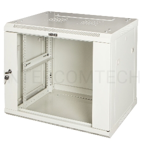 Шкаф настенный серии Pro, 6U 600x600, стеклянная дверь