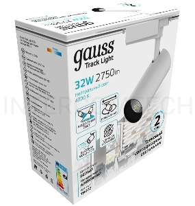 Система трековая Gauss TR072 32Вт 4000K цв.св.:белый нейтральный белый