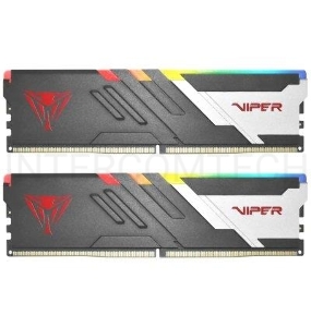 Память DDR5 2x32Gb 5200MHz Patriot PVVR564G520C40K Viper Venom RGB RTL Gaming PC5-41600 CL40 DIMM 288-pin 1.35В с радиатором Ret