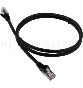 Патч-корд LANMASTER LSZH FTP кат.6, 3.0 м, черный