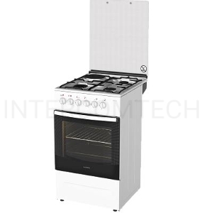 Плита комбинированная DARINA F KM341 323 W, 50х56см, 3 газ. конфорки + 1 эл. горелка, эл. духовка