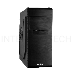 Корпус Miditower Exegate UN-603 Black, ATX, <UN400, 120mm> 2*USB, Audio
