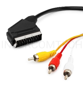 Кабель Кабель аудио/видео  Gembird 1 x RCA x 3 (male) / 1 x SCART (male), 1.8 м CCV-519