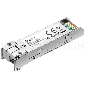 Модуль SFP TP-Link 1000Base-BX WDM Bi-Directional SFP module, TX: 1550 nm and RX: 1310 nm, 1 LC Simplex port , up to 2 km transmission distance in 9/125 μm SMF (Single-Mode Fiber), Supports Digital Diagnostic Monitoring (DDM).