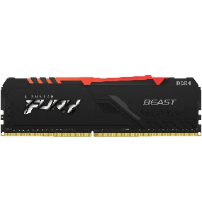 Оперативная память Kingston DRAM 16GB 3600MHz DDR4 CL18 DIMM FURY Beast RGB EAN: 740617319064