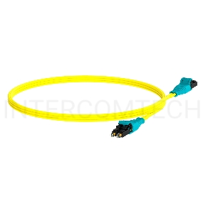 Патч-корд Panduit F92ELQ1Q1SNM003 2x9/125 OS1/OS2 LC push-pull-LC push-pull 3м LSZH желтый