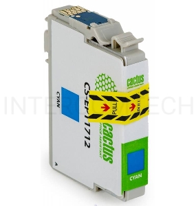 Картридж струйный Cactus CS-EPT1712 голубой для Epson Expression Home XP-33/103/203/207/303 (10ml)