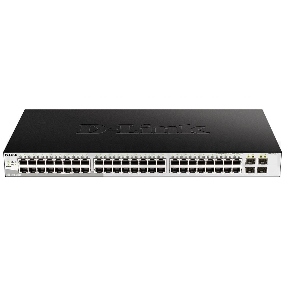Сетевое оборудование D-Link DGS-1210-52/ME/A1A/FTA1A PROJ управляемый  коммутатор, стальной корпус,  with 48 10/100/1000Base-TX, with 4  SFP 