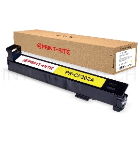 Картридж лазерный Print-Rite TRHGM8YPRJ PR-CF302A CF302A желтый (30000стр.) для HP CLJ Ent M880