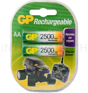 Аккумулятор GP 250AAHC AA NiMH 2500mAh (2шт)