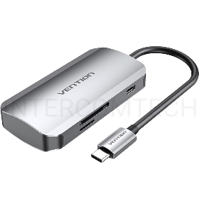 Мультифункциональный хаб Vention USB-C > USB 3.0x3/SD/TF/PD