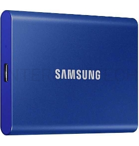 Твердотельный накопитель Samsung External SSD T7, 500GB, USB Type-C, R/W 1000/1050MB/s, Blue