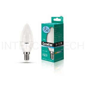 Лампа светодиодная CAMELION LED8-C35/845/E14  8Вт 220в