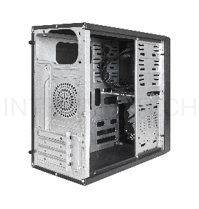 Корпус Minitower ExeGate mEVO-7807-NPX450 (mATX, БП 450NPX 12см, 1*USB+1*USB3.0, черный 1x12см с RGB подсветкой)