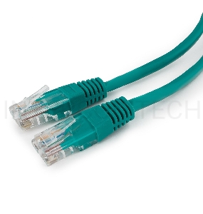 Патч-корд UTP Cablexpert кат.5e, 1.5м, литой, многожильный (зеленый)