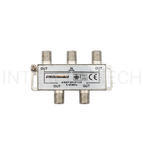 ДЕЛИТЕЛЬ ТВ х 4 под F разъём 5-1000 МГц | 05-6023 | PROconnect