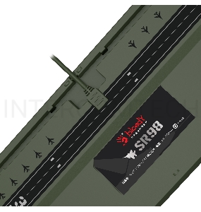 Клавиатура A4Tech Bloody S98 Aviator механическая зеленый USB for gamer LED (S98 AVIATOR)