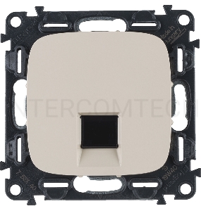 Механизм розетки комп. 1-м Valena Allure RJ45 CAT.5E UTP с лицевой панелью сл. кость Leg 753840