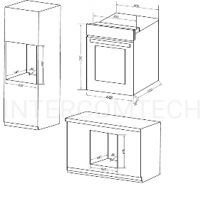 Шкаф духовой электрический MAUNFELD EOEM516B, встраиваемый