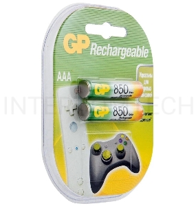 Аккумулятор GP Rechargeable (GP 85AAAHC-2CR2) NiMH 85AAAHC 850mAh,  2 шт AAA,  850мАч (2 шт. в уп-ке)