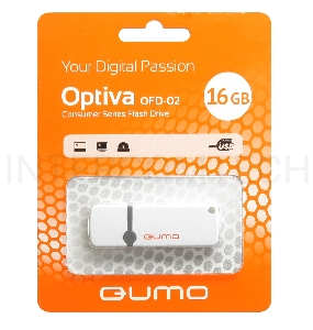 Флэш Диск USB 2.0 QUMO 16GB Optiva 02 White QM16GUD-OP2-white