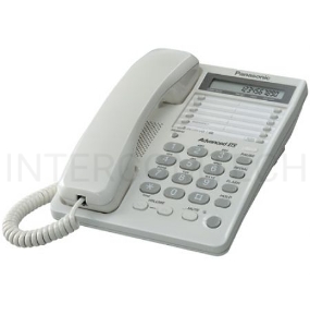 Телефон Panasonic KX-TS2362RUW (белый) {16зн ЖКД, однокноп.набор 20 ном.}